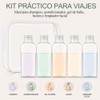 Kit de viaje Janety 5 botellas transparentes – Antifugas y