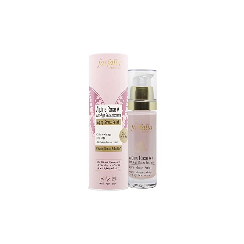 FARFALLA Aging Stress Relief, Alpine Rose A+ Face Cream, 30