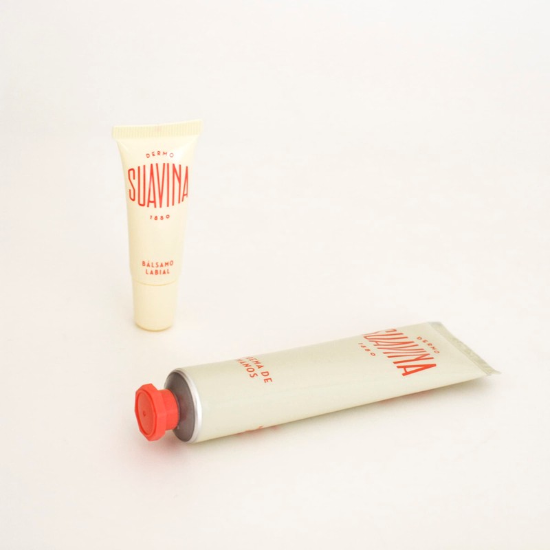 Suavina Lip Balm Tube Hand Cream Set