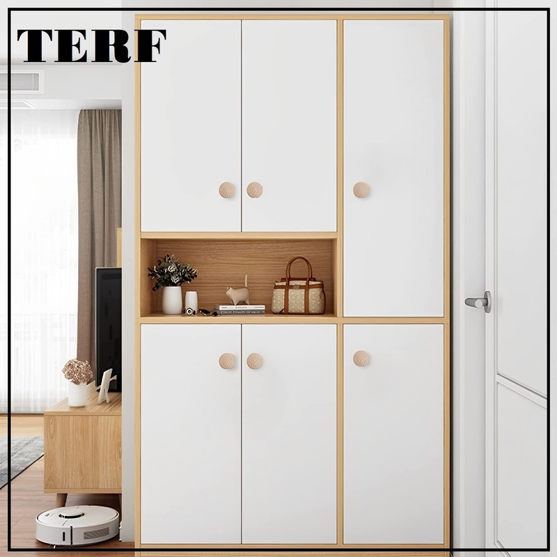 TERF® Traditional Unlacquered Pine Wooden Cupboard Cabinet Door Knob 50mm