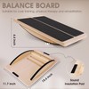 Woodure 2-in-1 Slant Board & Balance Board for Adults, Adjustable