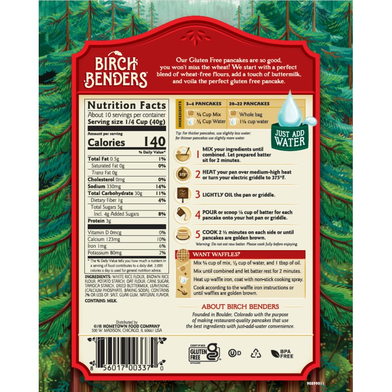 Birch Benders Gluten Free Pancake and Waffle Mix, 14 oz