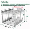 DINDON 2 Tier Pull Out Cabinet Organizer (20" W X
