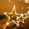 Garlocht Star Curtain Lights, 138LED Fairy Lights with 8 Modes