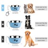 Stainless Steel Dog Bowls, Nonslip Rubber Bottom No Spill Proof