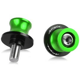 R QIANKONG 2pcs M8 Ninja Swingarm Spools,Motorcycle Swing Arm Spools Sliders fit Ninja 250 Ninja 400 2018-2023 Ninja 650 2017-2023 Ninja 1000SX 2020-2022 Ninja ZX-25R ZX4R ZX4RR ZX6R ZX10R (Green)