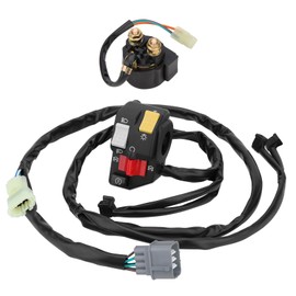 M MATI Handlebar & Starter Relay Switch for Honda Rancher 350 TRX350FM TRX350TM 2006 Manual Shift 35200-HN5-N03 35200-HN5-N02 35850-HN7-003