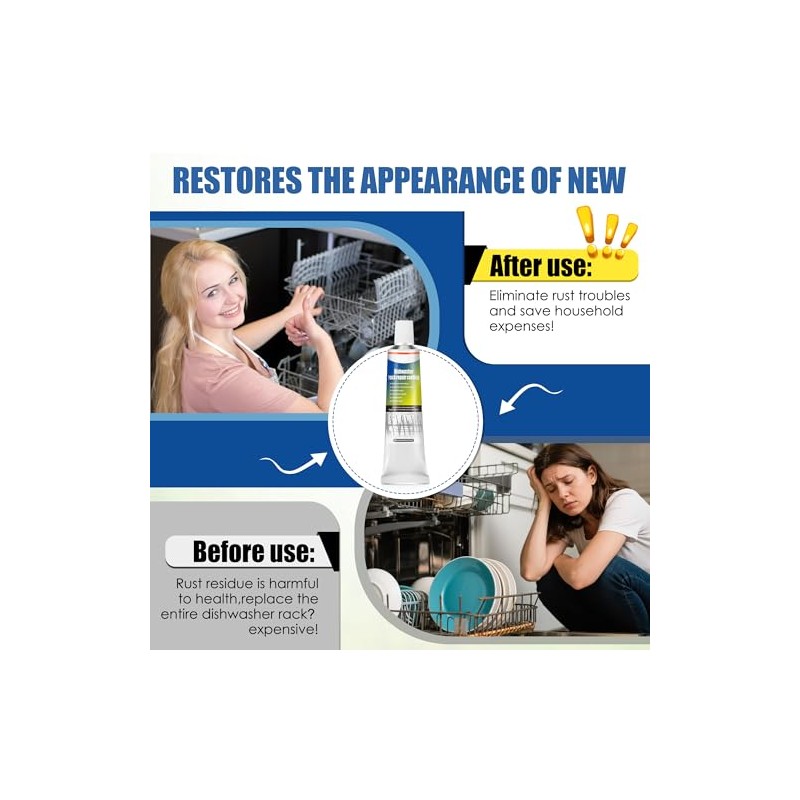 1.7oz Dishwasher Rack Repair Coating, Grey Dishwasher Vinyl Rack Rust