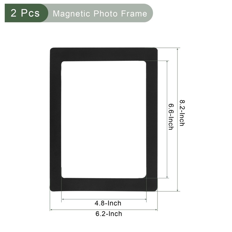YOKIVE 2 Pcs Magnetic Picture Frame, Magnets Holds Photo |