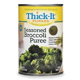Thick-It Pureed Seasoned Broccoli (IDDSI), Made with Real Broccoli, Savory Flavor, Digestible Swallowing Aid, Simple-to-Use, 15 oz Can (12 Pack)