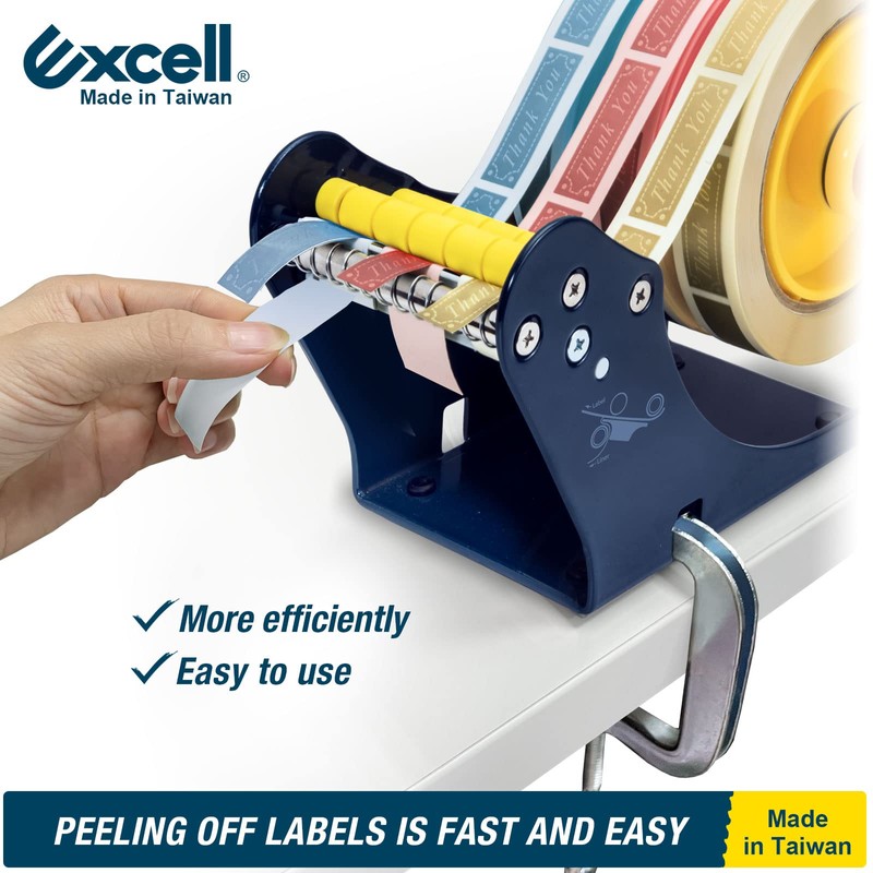Excell Tabletop Label Dispenser (3" Wide, 3" Core) Shipping Label