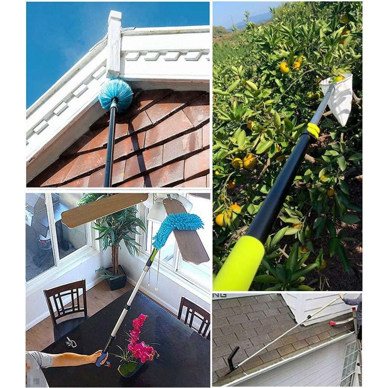 Craftec 1.5 to 3 FT Aluminum Telescoping Pole with Quick-Flip