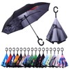 Wxjiahetai Inverted Umbrella, 49 Inch Double-Layer Vented Reverse Umbrella, Windproof