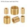 PATIKIL 6 Size Thread Reducing Nuts Insert, 30pcs Male to