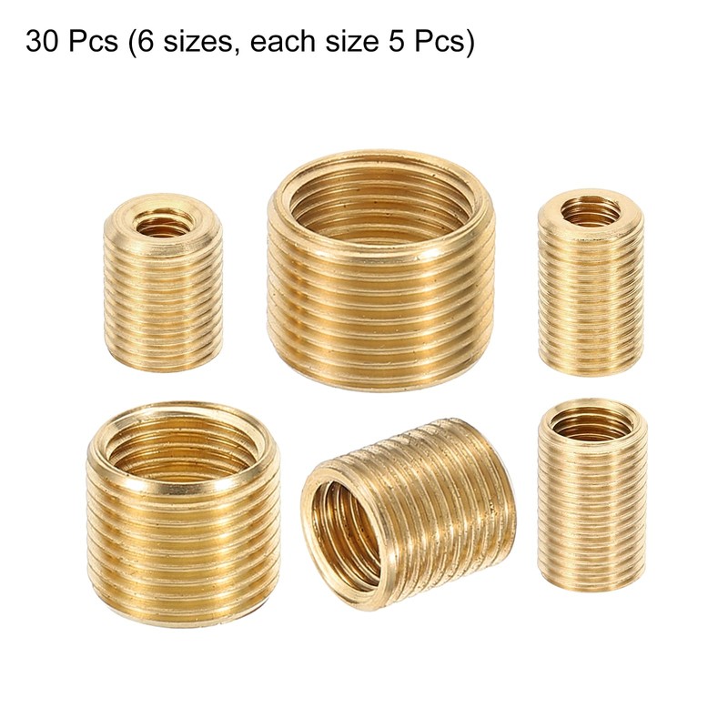 PATIKIL 6 Size Thread Reducing Nuts Insert, 30pcs Male to