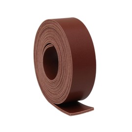 lalatia - Correa de piel sintética de doble cara (café oscuro, 1 x 2 yardas)