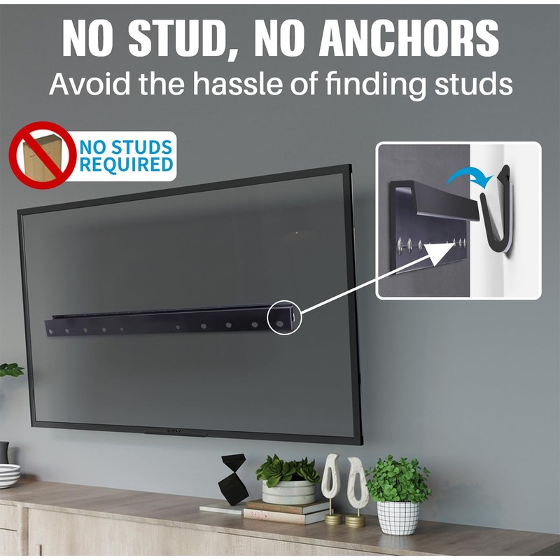 Antimbee Studless Drywall TV Mount for 32-75 inch TVs, No