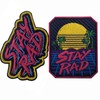 Flipfit Stay Rad Embroidery Patches,Include Hook and Loop for Backpacks,