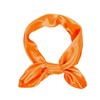 1 Piece of Orange Square Satin Scarf Wrap Neck Scarf