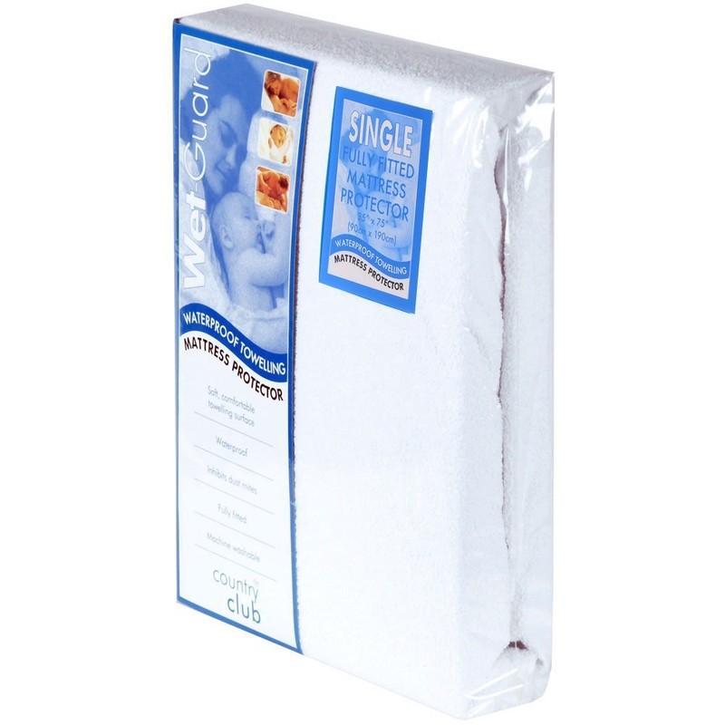 QPC Direct Wet - Guard Waterproof Terry Towelling Mattress Protector