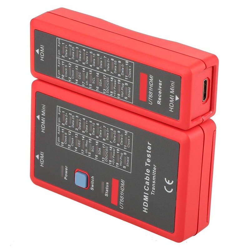 Oumefar HDMI Mini-HDMI Battery Operated Data High Definition Cable Tester