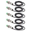 5Pcs Proximity Switch 2 Wire Normally Open 68Hz Response Frequency