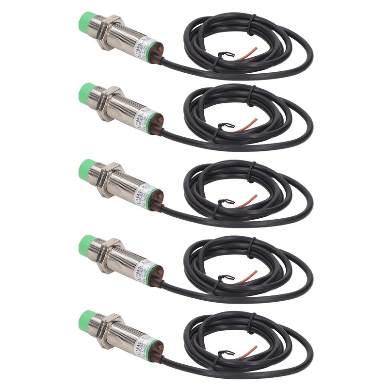 5Pcs Proximity Switch 2 Wire Normally Open 68Hz Response Frequency