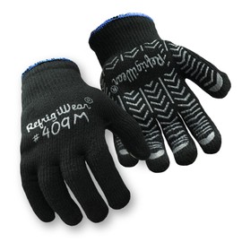 RefrigiWear Herringbone Grip Glove, 12 Pack – Insulated Knit Work Gloves for Men & Women (Small (Pack of 12))