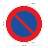 Pubblimania Prohibition sign made of aluminium, metal, round, 3 mm