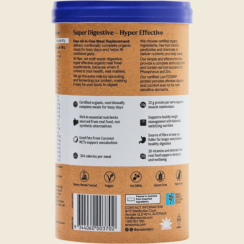 Amazonia Raw All-In-One Meal Replacement Burnt Caramel 350g