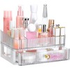 GENCAM Make Up Organiser, Transparent Dressing Table Organiser with 2