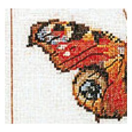 Thea Gouverneur TG2037A - Kit de punto de cruz (36,8 x 45,7 cm, moscas mariposas en Aida, 16 unidades)