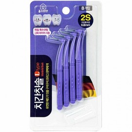 Homespia Interdental Brush L Type 8P 2S 0.8mm 10ea