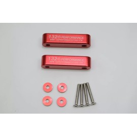 1320 Performance 1 inch hood spacer civic integra delsol eg ek dc2 Red