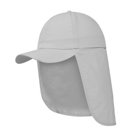 XXL Sun Hats with Neck Flap for Men Women UPF 50+ Waterproof Baseball Cap Adjustable Breathable Outdoor Hiking Fishing Hat Gray
