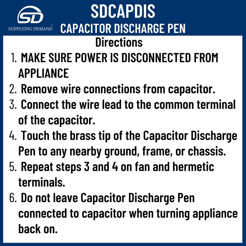 Supplying Demand CAPDIS Capacitor Discharge Pen Tool with LED Indicator