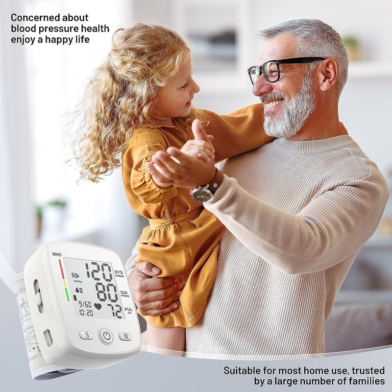 Blood Pressure Monitor Digital Wrist BP Machine Automatic BP Cuff