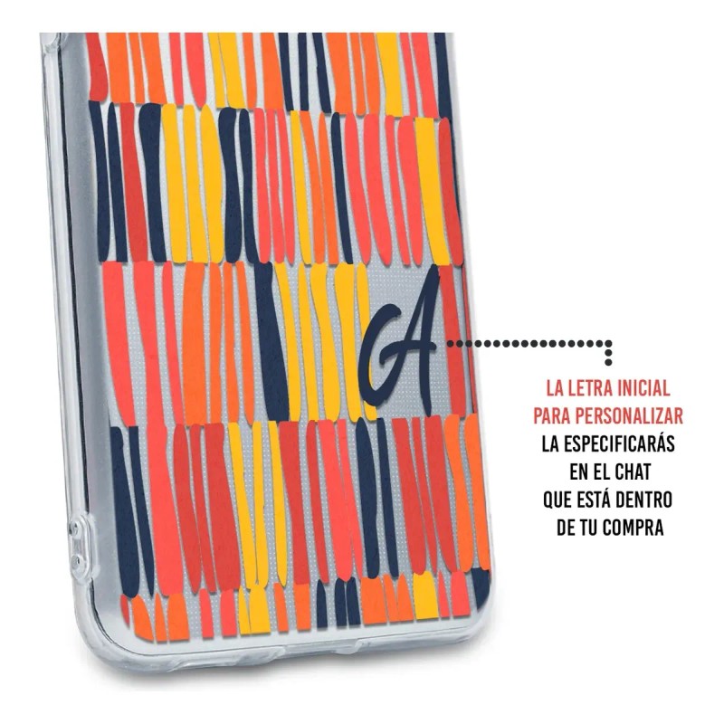 Funda Para Honor Para Mujer Rayas Pintura Con Tu Inicial
