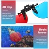 sourcing map Red Blue/Cyan 3D Clip-on Glasses, Anaglyph 3D Viewing
