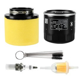 Dual Stage Air Filter with Fuel Filter Oil Filter Spark Plug Compatible with Arctic Cat 375 400 500 2x4 4x4 Replace 0470-391 0470-322 FS-936