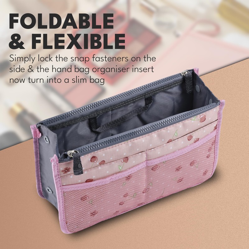 JJ PRIME - Multi Compartment Bag Handbag Insert | Expandable
