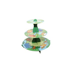Mason Cash 3-Tier Jungle Cupcake Stand, Multi-Colour