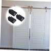TEHAUX 3pcs Barn Door Stopper Carbon Bumper for Sliding Doors