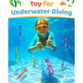 Pool Toys for Kids Ages 4-8, Swimming Pool Toys, Summer Underwater Pool Toys for Kids Ages 8-12, Training Diving Swim Toys, Diving Pool Toys Gift Set for Kids, Fun Pool Toys for Teens 8 Pcs