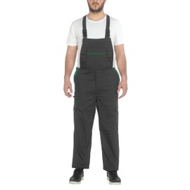 C.B.F. Balducci Group Work Dungarees with More Pockets, grey/green, XL
