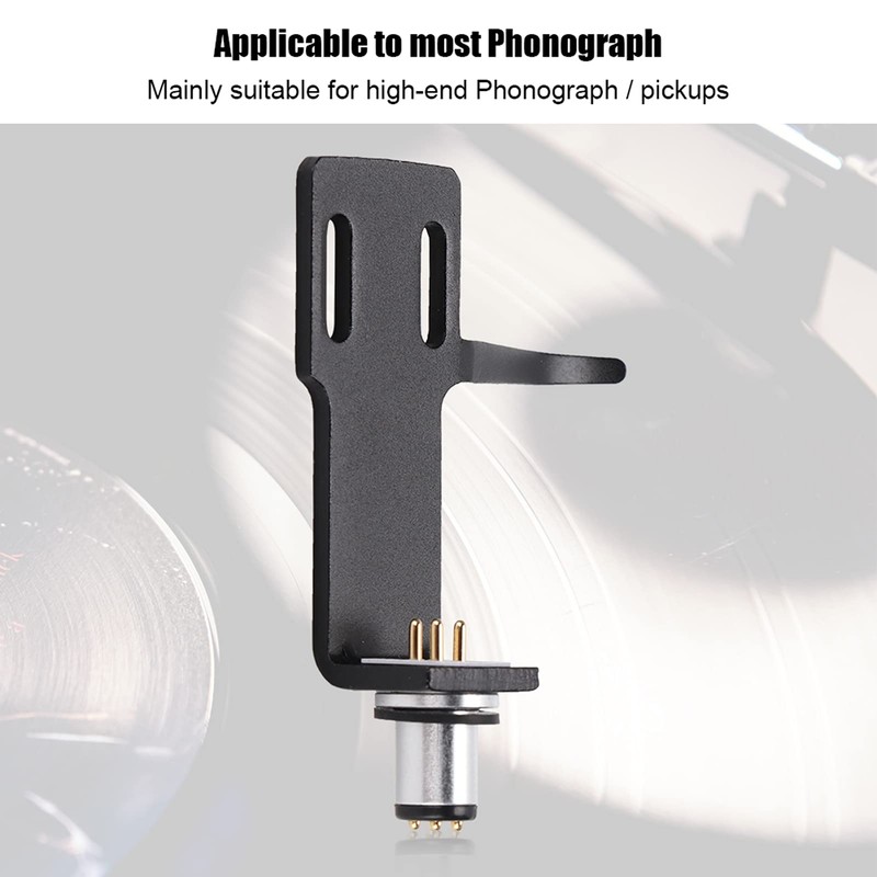 Phonograph Head Shell, Aluminium Alloy Stylus Holder Universal LP Turntable