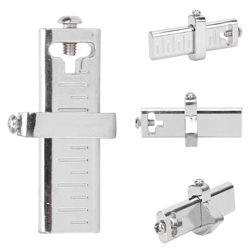 Silver Leather Border Cutter Manual Leather Craft Carving Positioning Swivel