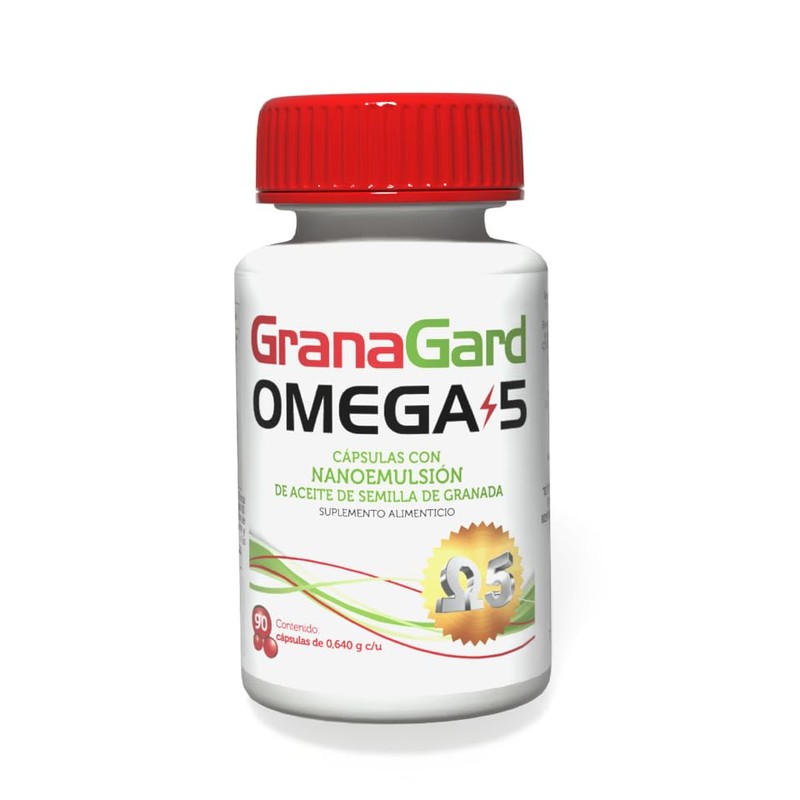 Granagard Omega Cáps Nanotecnología Cápsulas Aceite Semilla Granada Antioxidantes Natural