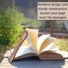 Genuine Leather 8.5" Weighted Bookmark for Hands-Free Reading, Book Holder