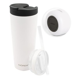 NORDAY  Termo Bloom 25oz - Blanco  Vasos Acero Inoxidable  Termo para Caf y Agua  Mantiene Bebidas Fras y Calientes  Regalos para Hombre y Mujer...   